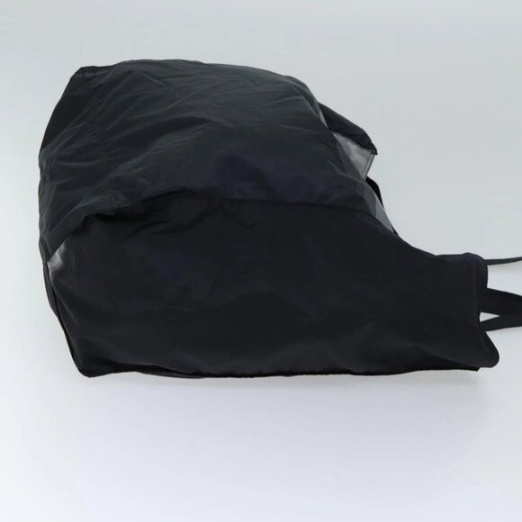 PRADA Tote Bag Nylon Black Gray Auth 69946 - Picture 4 of 14